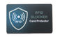 Nfc, das Schutzkarte kontaktlosen Schutz mit Signal-Schild für Sicherheits-Schutz blockiert