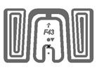 Aluminium nass Inlay F43 für ID-Karte für die Treue und Sicherheit Zugangskontrolle