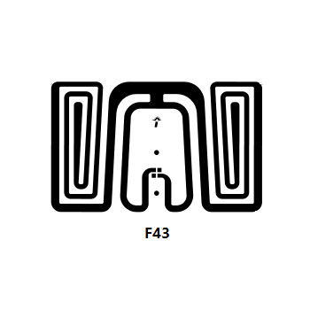 Trockene Einlegearbeit Gewohnheit 26*16mm F43 RFID UHFeinlegearbeit-/RFID mit Chip Impinji Monza 4